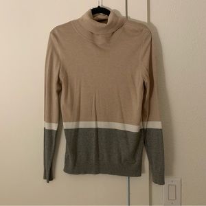Calvin Klein Striped Turtleneck Sweater